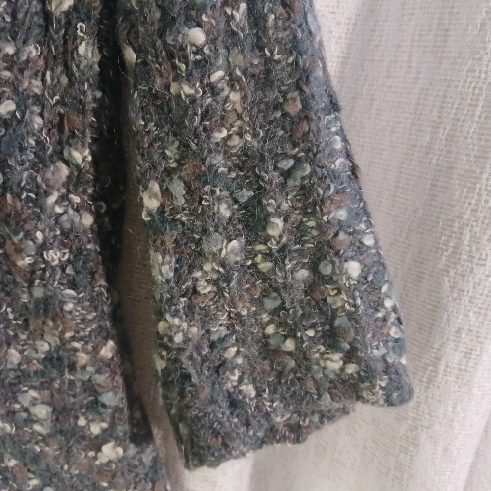 Susan Bristol Alpaca Wool Mohair sweater cardigan womens medium super soft! - Picture 4 of 9
